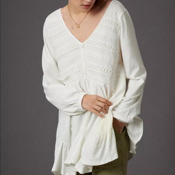 Anthropologie Tops - ANTHROPOLOGIE Lace tunic top